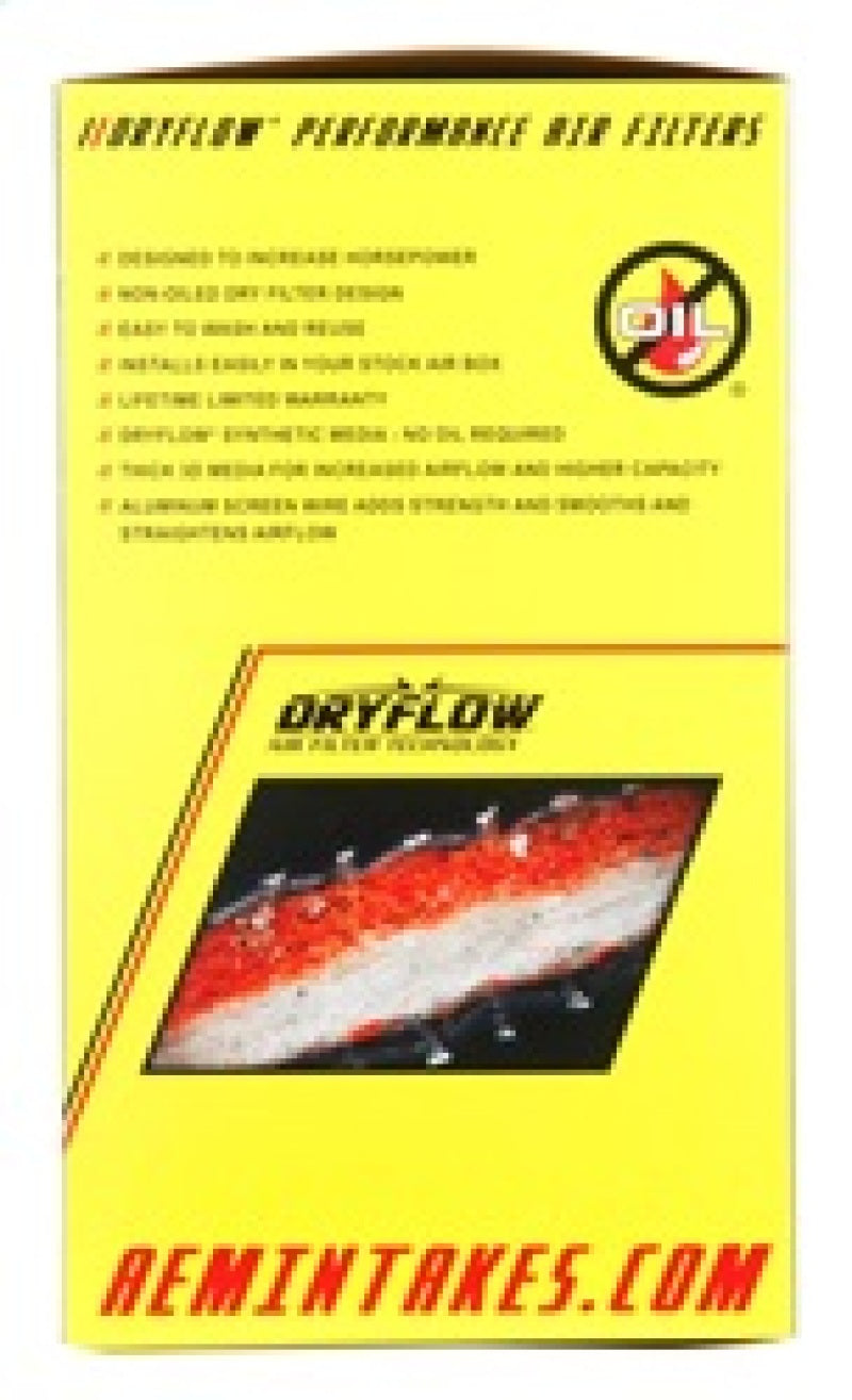 AEM Induction AEM Dryflow Conical Air Filter 5.25in Base OD / 4.75in Top OD / 7in Height