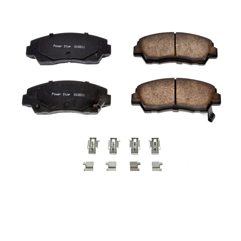 PowerStop Power Stop 87-93 Mazda B2200 Front Z17 Evolution Ceramic Brake Pads w/Hardware