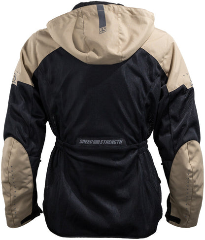 Speed and Strength Starstruck Mesh Jacket Trench Tan/Black Womens - Medium