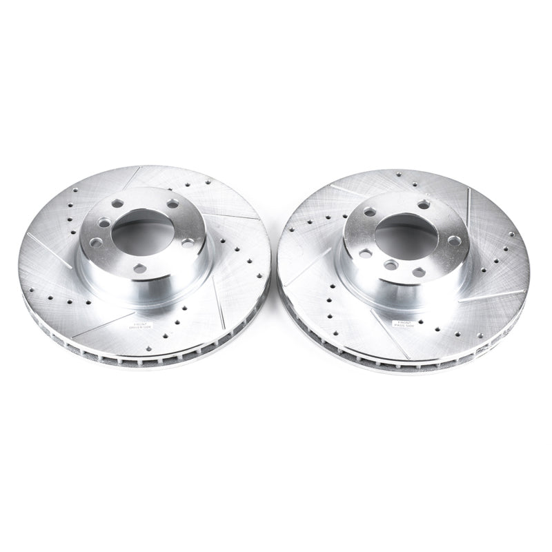 PowerStop Power Stop 01-03 BMW 530i Front Evolution Drilled & Slotted Rotors - Pair