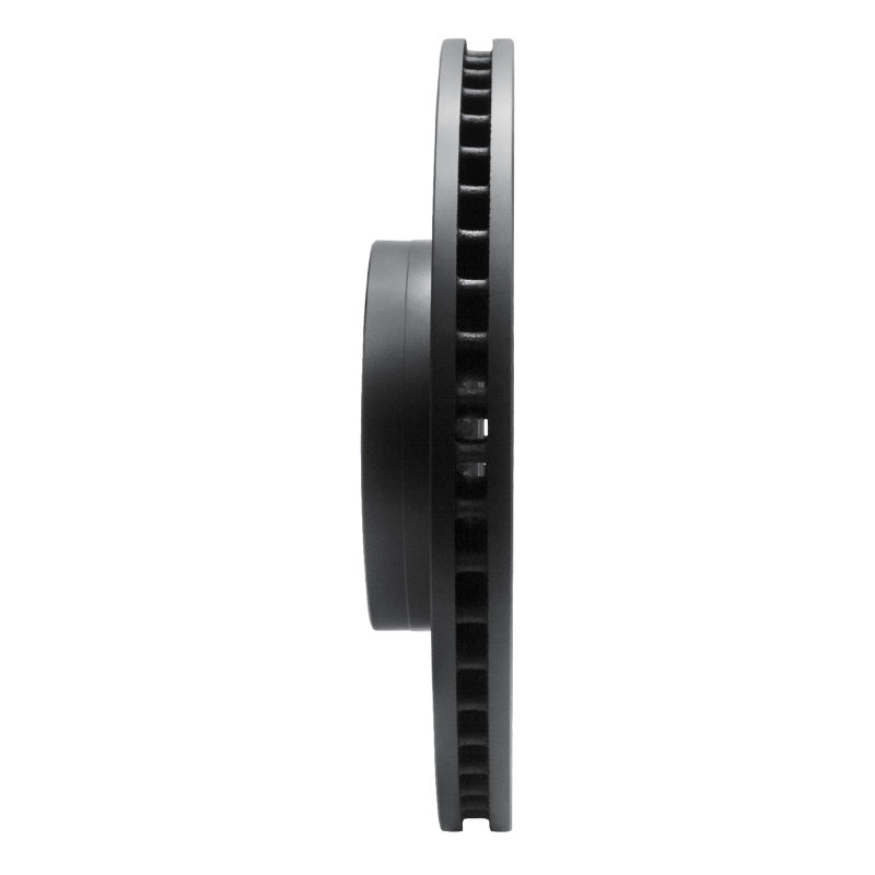 R1 Concepts R1 14-25 Cadillac CT6 Front Right Drilled & Slotted Black Brake Rotor