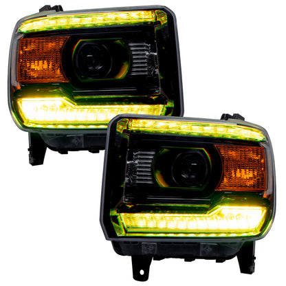 ORACLE Lighting Oracle 14-15 GMC Sierra Headlight DRL Upgrade Kit - ColorSHIFT w/o Controller