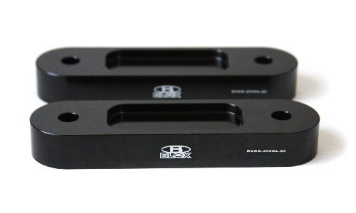 BLOX Racing BLOX Honda S2000 Racing Front 20mm Thick Spacer Bump Steer Kit - Black (Lowered 1in and more)