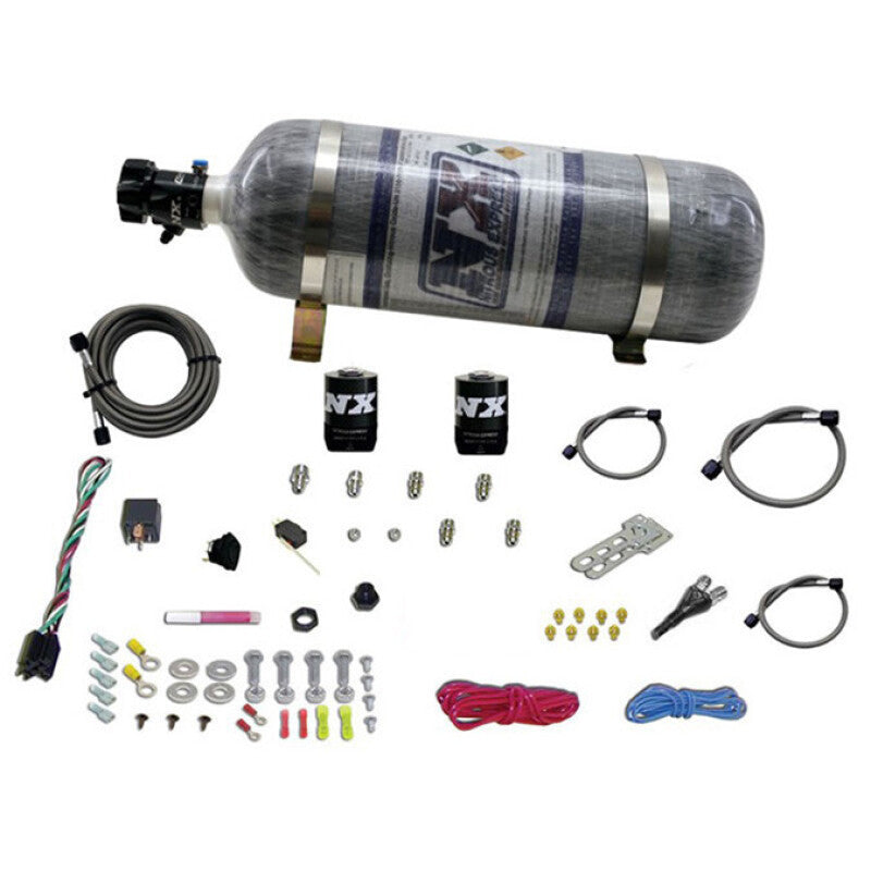 Nitrous Express E85 Universal Single Nozzle Nitrous Kit for EFI w/Composite Bottle