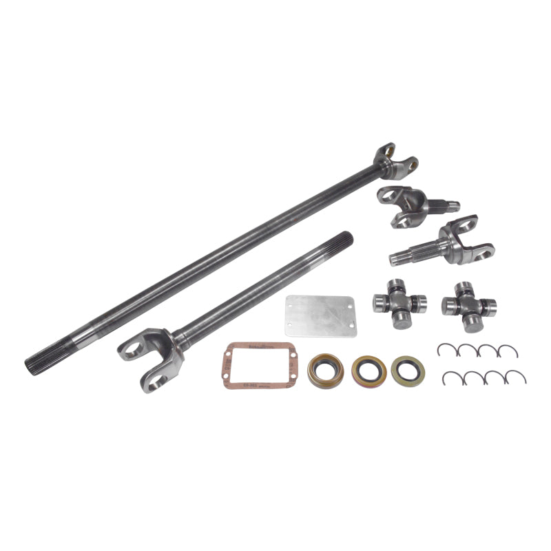 Yukon Gear & Axle USA Standard 4340 Chrome-Moly Replacement Axle Kit For TJ/XJ/YJ/WJ/Zj Front / Dana 30 / 27 Spline