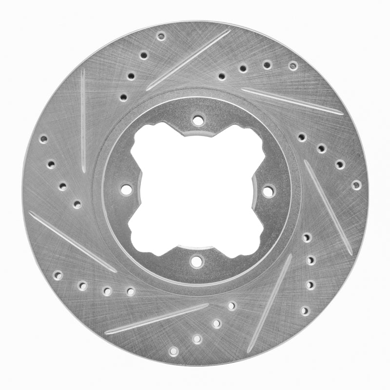 R1 Concepts R1 91-97 Acura CL Front Left Drilled & Slotted Silver Brake Rotor