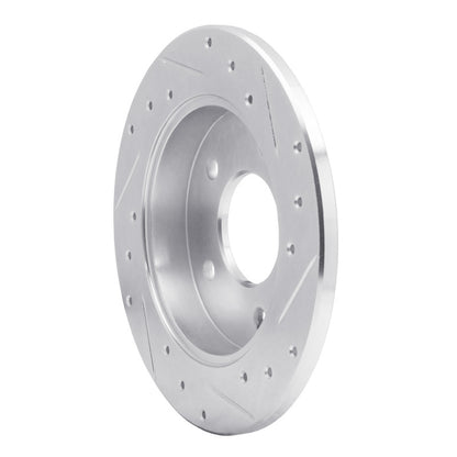 R1 Concepts R1 86-92 Buick Reatta Rear Left Drilled & Slotted Silver Brake Rotor