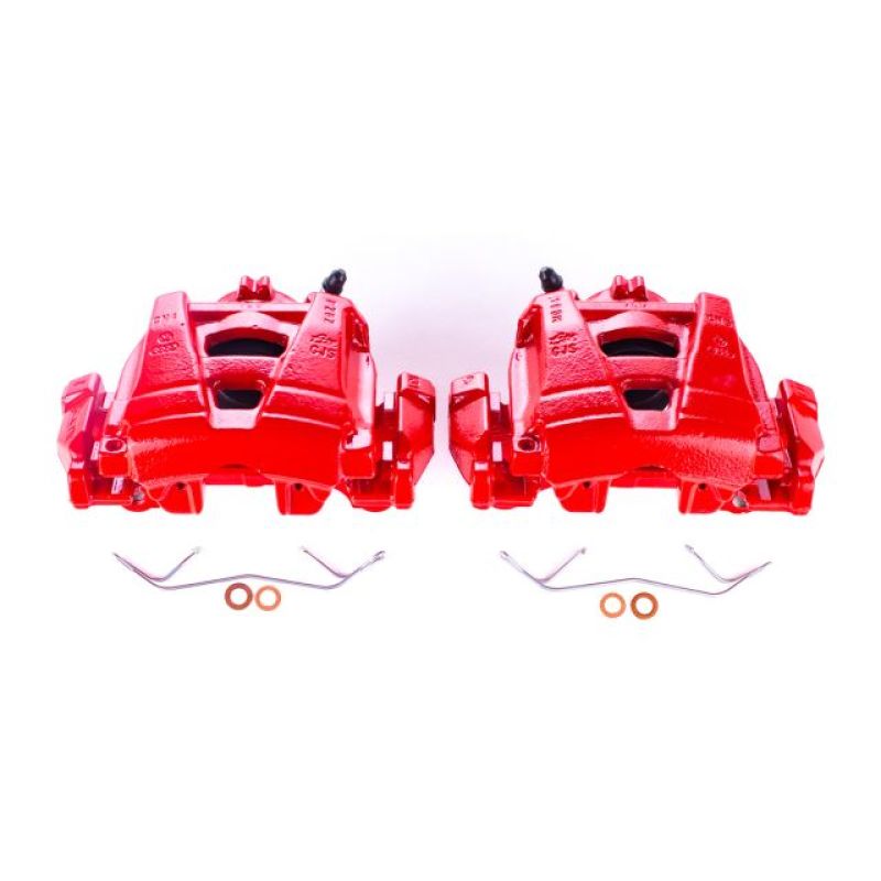 PowerStop Power Stop 15-18 Audi Q3 Front Red Calipers w/Brackets - Pair