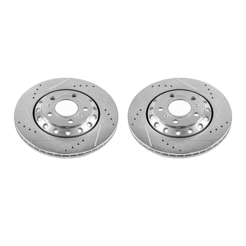 PowerStop Power Stop 03-10 Audi A8 Quattro Rear Evolution Drilled & Slotted Rotors - Pair