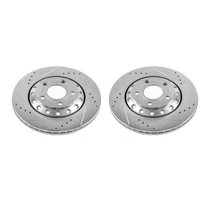 PowerStop Power Stop 03-10 Audi A8 Quattro Rear Evolution Drilled & Slotted Rotors - Pair
