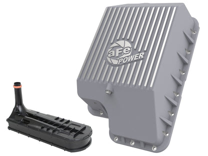 aFe Transmission Pan (Raw); Ford Diesel Trucks 03-10 V8-6.0/6.4L (td)