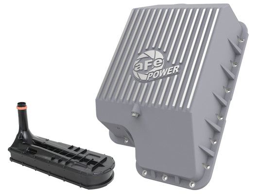 aFe Transmission Pan (Raw); Ford Diesel Trucks 03-10 V8-6.0/6.4L (td)