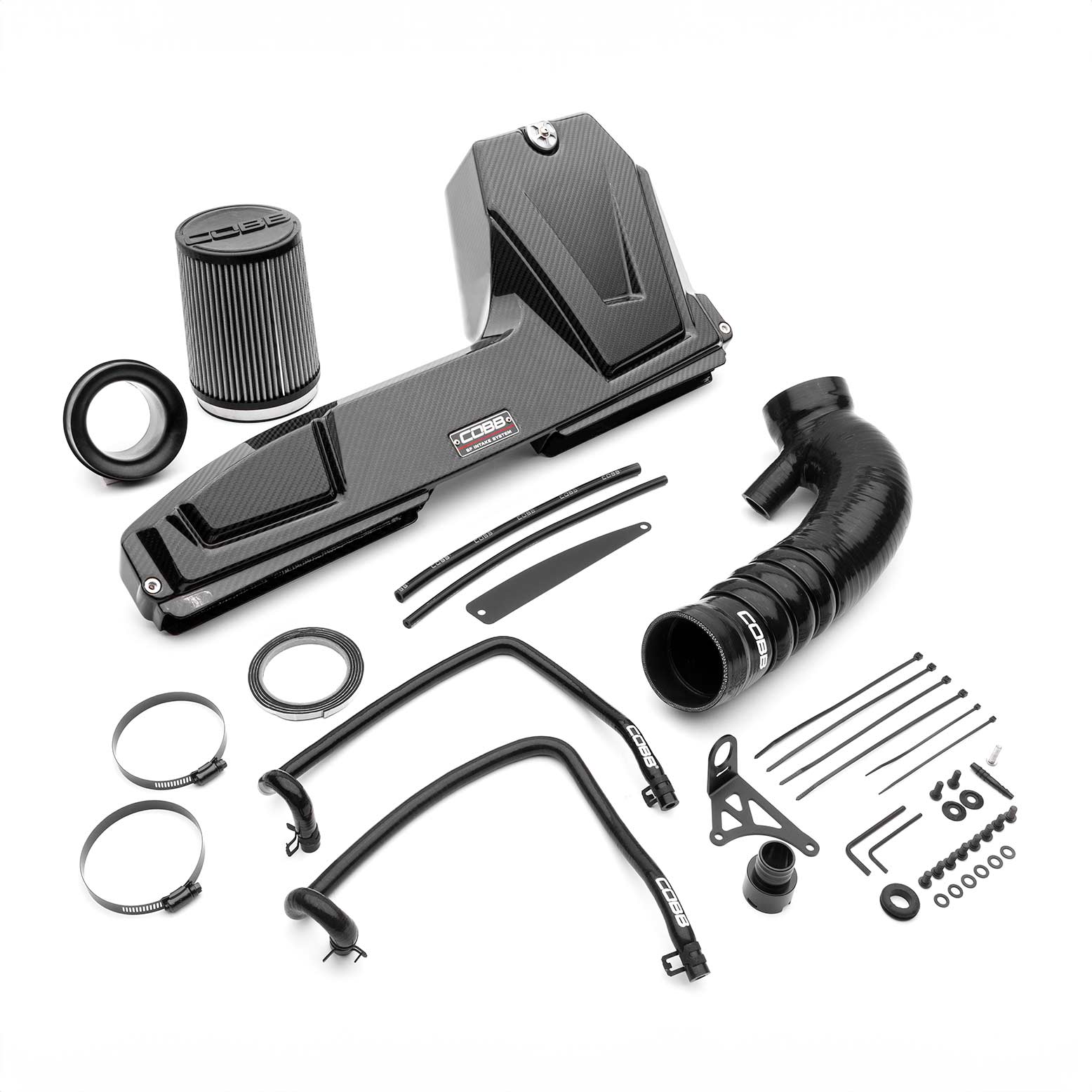 COBB 7A2160 CARBON AIR INTAKE SYSTEM REDLINE FOR VOLKSWAGEN GOLF R (MK8)/AUDI S3 (8Y) S 2022+