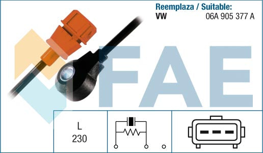 FAE AE60139 Knock Sensor