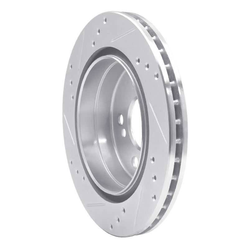 R1 Concepts R1 92-95 Mercedes-Benz E420 Rear Right Drilled & Slotted Silver Brake Rotor