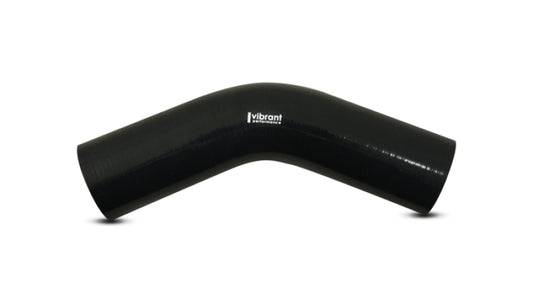 Vibrant 4 Ply Reinforced Silicone Elbow Connector - 2.75in I.D. - 45 deg. Elbow (BLACK)