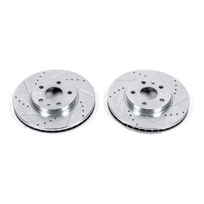 PowerStop Power Stop 08-14 Cadillac CTS Front Evolution Drilled & Slotted Rotors - Pair