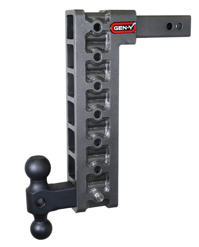 GEN-Y Hitch Gen-Y Mega Duty 2in Shank 15in Drop 10K Hitch w/Dual-Ball (Use w/Stabilizer Kit GH-0100)