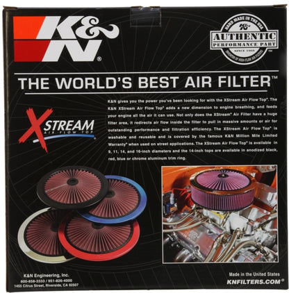 K&N Engineering K&N X-Stream Top Filter X-Stream 16in OD - Black