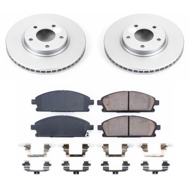 PowerStop Power Stop 04-09 Nissan Quest Front Z17 Evolution Geomet Coated Brake Kit