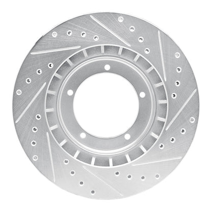 R1 Concepts R1 86-86 Porsche 944 Turbo Front Left Drilled & Slotted Silver Brake Rotor