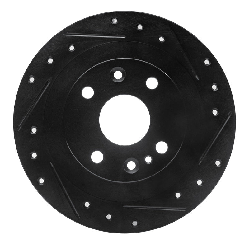 R1 Concepts R1 18-19 Volkswagen SAVEIRO (Mexico) Rear Right Drilled & Slotted Black Brake Rotor
