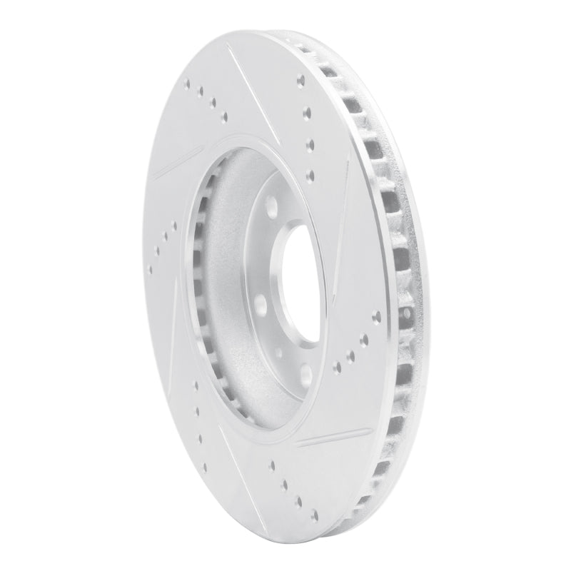 R1 Concepts R1 06-10 Pontiac SOLSTICE Front Left Drilled & Slotted Silver Brake Rotor