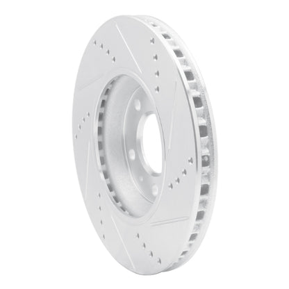 R1 Concepts R1 06-10 Pontiac SOLSTICE Front Left Drilled & Slotted Silver Brake Rotor