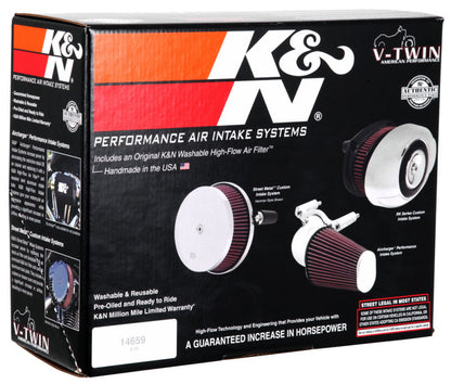 K&N Engineering K&N FIPK H/D Touring Models 2017 Chrome Performance Air Intake System