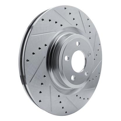 R1 Concepts R1 20-25 Ford Explorer Front Right Drilled & Slotted Silver Brake Rotor