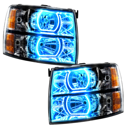 ORACLE Lighting Oracle 07-13 Chevrolet Silverado SMD HL - Black - Square Style - w/o Controller