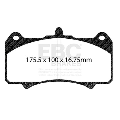 EBC Racing AP Racing CP8520/8521/8522 Caliper RP-1 Race Brake Pads