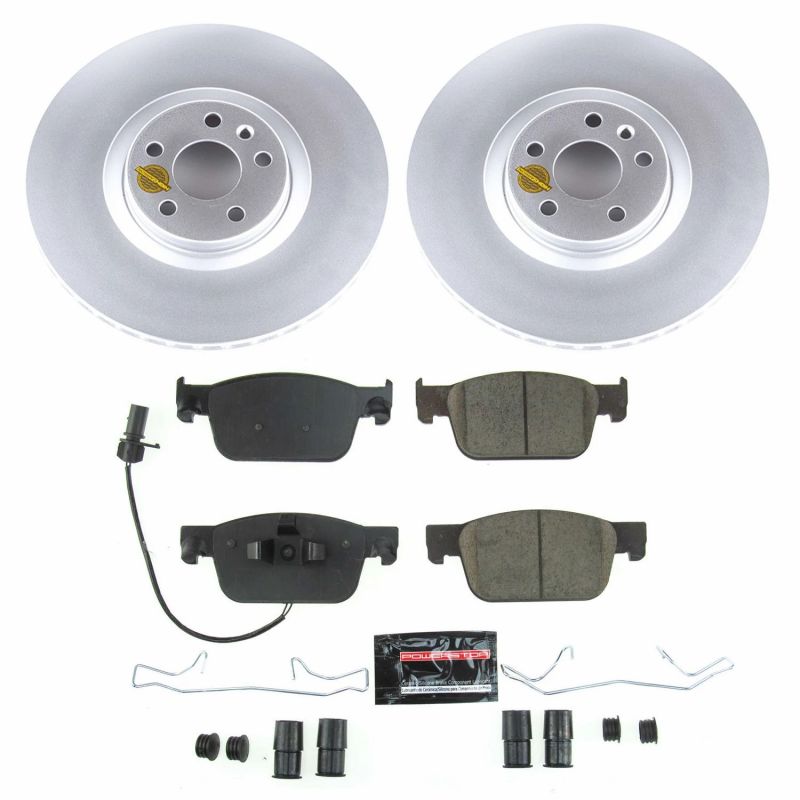 PowerStop Power Stop 17-19 Audi A4 Front Z23 Evolution Sport Coated Brake Kit