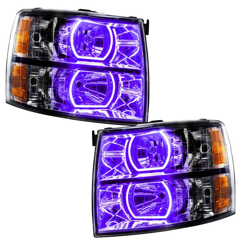 ORACLE Lighting Oracle 07-13 Chevrolet Silverado SMD HL - Black - Square Style - w/o Controller