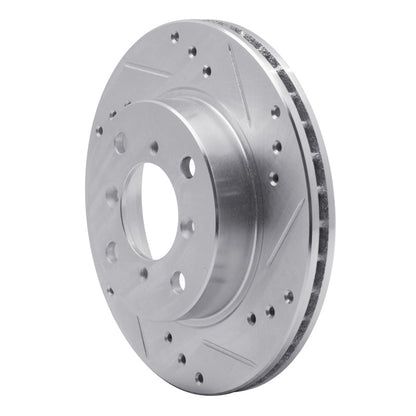 R1 Concepts R1 95-02 Suzuki Esteem Front Right Drilled & Slotted Silver Brake Rotor