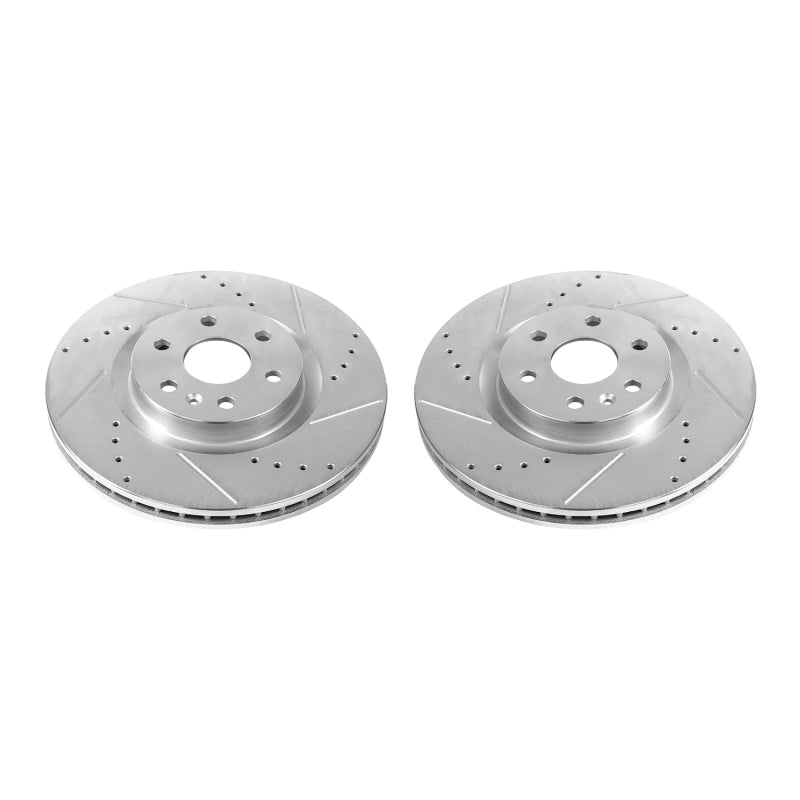 PowerStop Power Stop 10-16 Cadillac SRX Front Evolution Drilled & Slotted Rotors - Pair