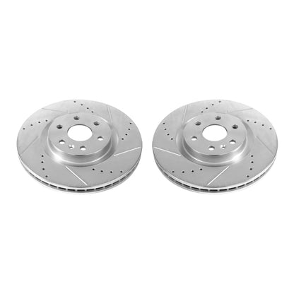PowerStop Power Stop 10-16 Cadillac SRX Front Evolution Drilled & Slotted Rotors - Pair
