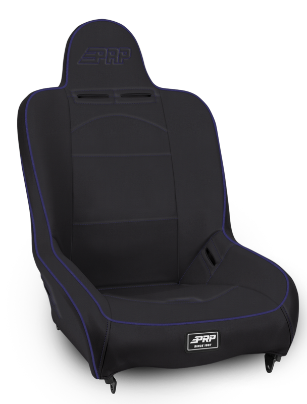 PRP Seats PRP Premier High Back Suspension Seat- Black/Purple Vinyl