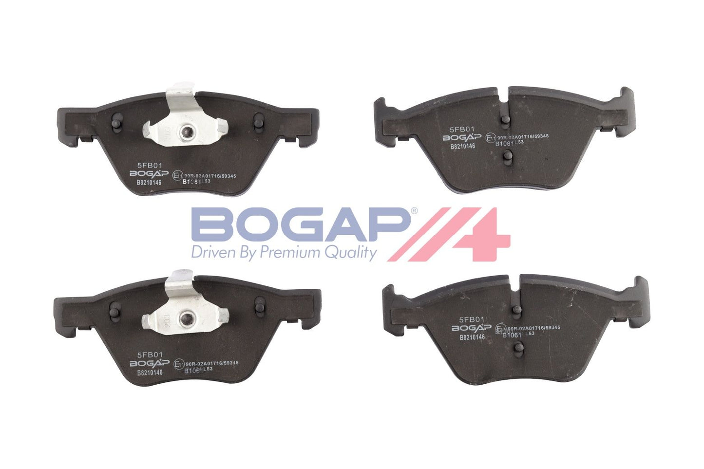 BOGAP B8210146 Brake Pad Set, Disc Brake