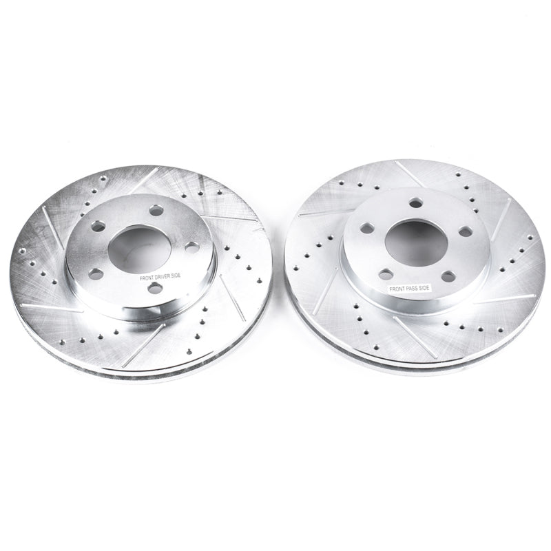 PowerStop Power Stop 07-10 Chevrolet Cobalt Front Evolution Drilled & Slotted Rotors - Pair