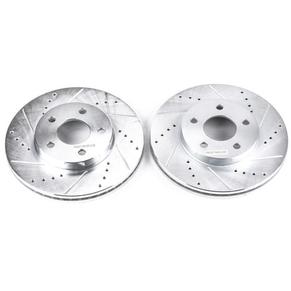 PowerStop Power Stop 07-10 Chevrolet Cobalt Front Evolution Drilled & Slotted Rotors - Pair