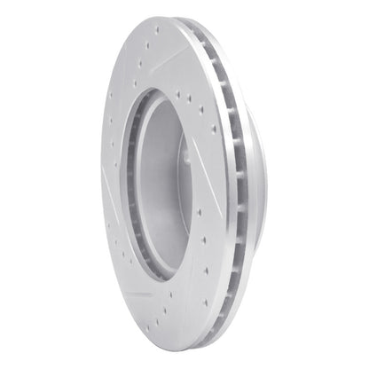 R1 Concepts R1 92-95 Volkswagen EuroVan Front Right Drilled & Slotted Silver Brake Rotor