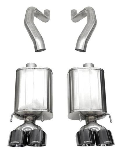 CORSA Performance Corsa 06-13 Chevy Corvette C6 Z06 7.0L / 09-13 ZR1 6.2L Black PVD AxleBack Exhaust w/4.5in Twin Tips
