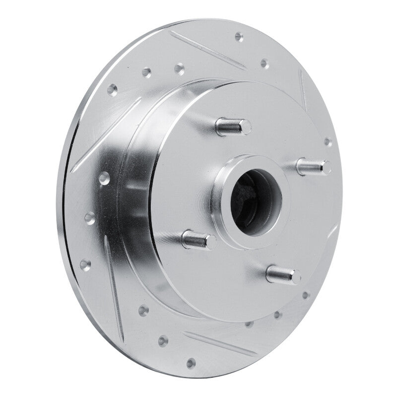 R1 Concepts R1 88-88 Nissan Maxima Rear Right Drilled & Slotted Silver Brake Rotor