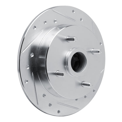R1 Concepts R1 88-88 Nissan Maxima Rear Right Drilled & Slotted Silver Brake Rotor