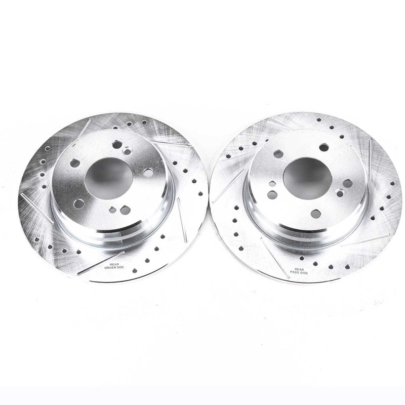 PowerStop Power Stop 04-08 Chrysler Crossfire Rear Evolution Drilled & Slotted Rotors - Pair