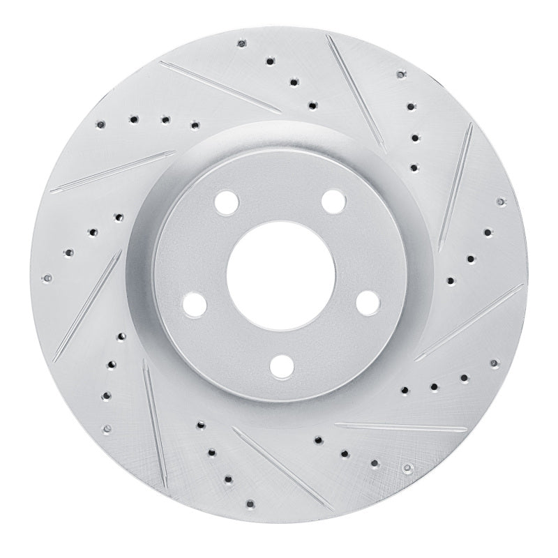 R1 Concepts R1 20-25 Ford Escape Front Right Drilled & Slotted Silver Brake Rotor