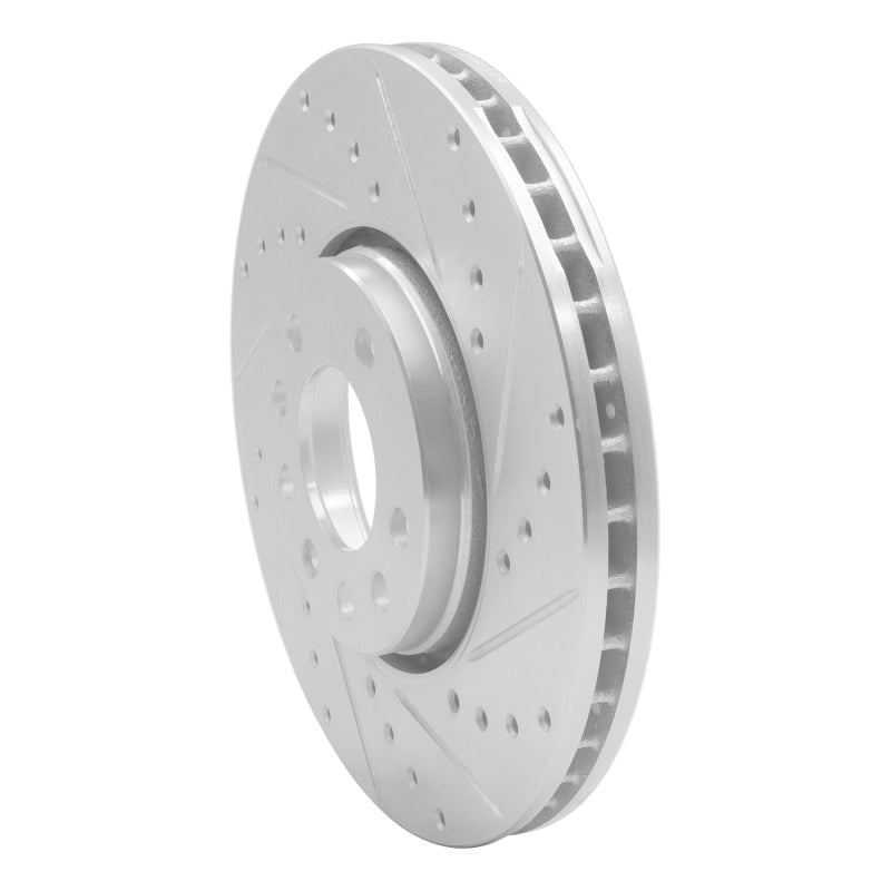 R1 Concepts R1 03-11 Cadillac BLS (Mexico) Front Right Drilled & Slotted Silver Brake Rotor