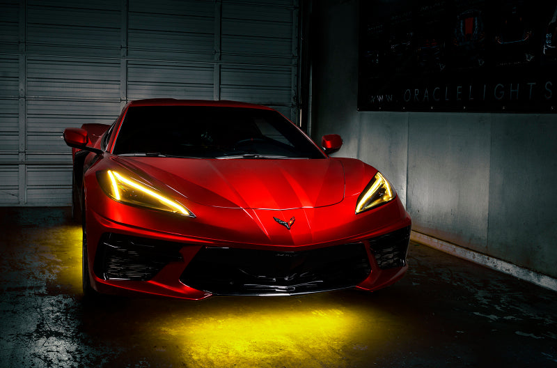 ORACLE Lighting Oracle 20-21 Chevy Corvette C8 RGB+A Headlight DRL Kit - ColorSHIFT w/ Simple Controller
