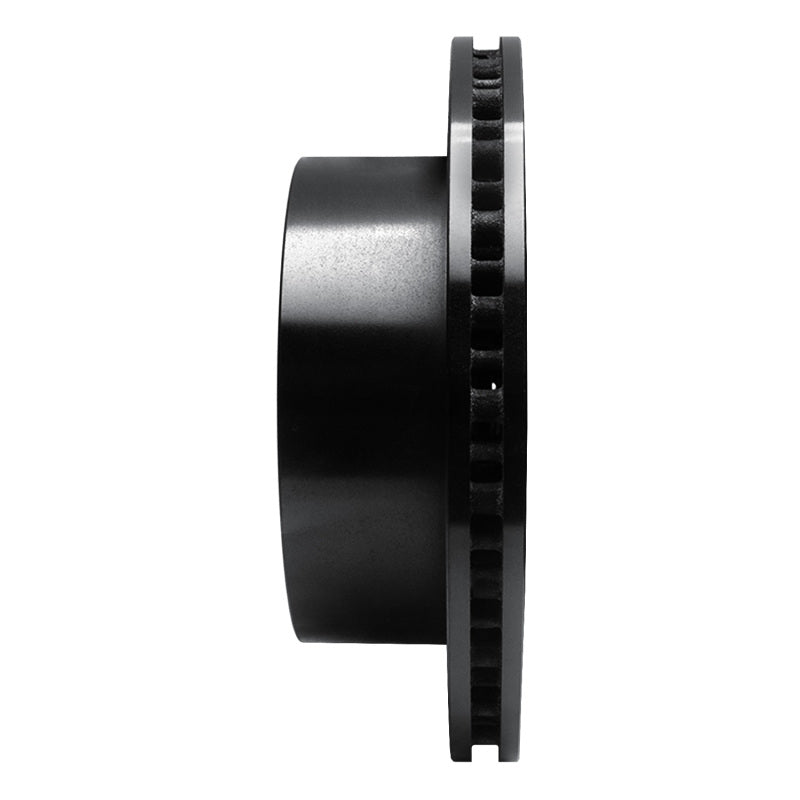 R1 Concepts R1 99-07 Ford E-150 Econoline Rear Right Drilled & Slotted Black Brake Rotor